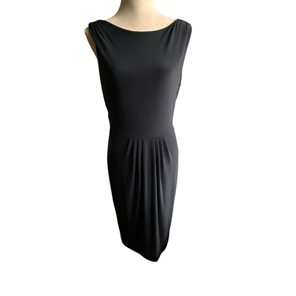 Jones New York Women’s Black Sheath Sleeveless Stretch Lined Dress Size 10 - Picture 1 of 13
